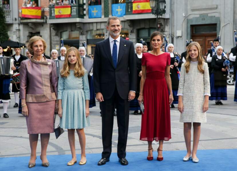 Toute la famille royale était réunie à l'occasion de la remise des Prix Princesse des Asturies ce 18 octobre