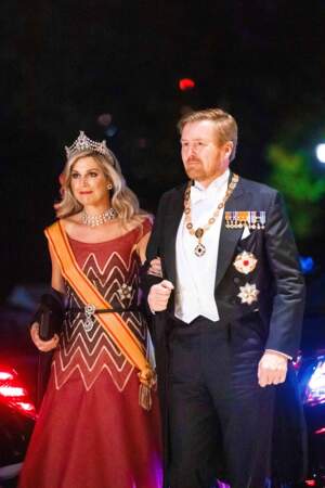 Le roi Willem-Alexander et la reine Maxima des Pays-Bas ont aussi fait le déplacement...