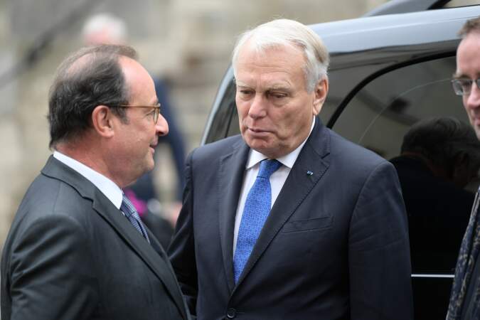 François Hollande et Jean-Marc Ayrault aux obsèques de Jean-Michel Martial ce 23 octobre