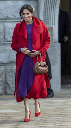 Ce n'est pas la première fois que Meghan Markle arborait cette robe violette