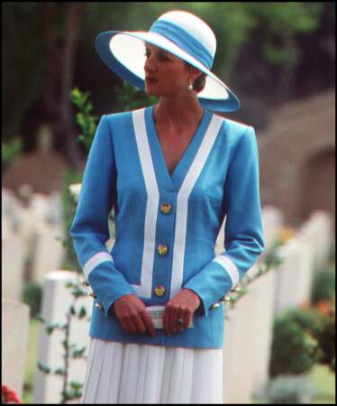 La princesse Diana lors d'un voyage en Egype, en 1992