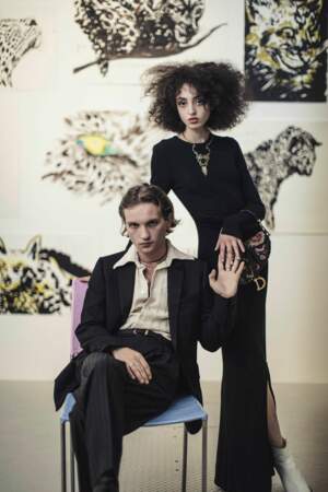 L’acteur Lukas Ionesco et son amie Clara Benador.