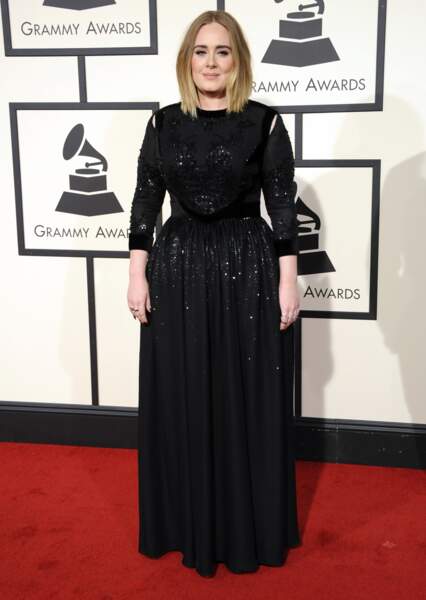Adele au Grammy Awards en février 2016