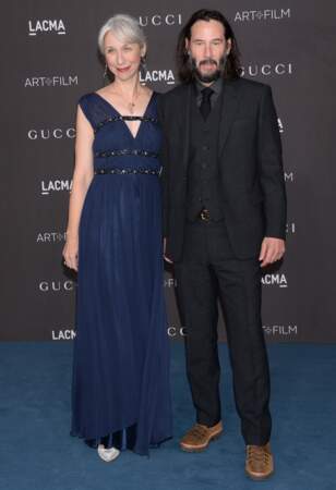 Keanu Reeves est apparu pour la première fois avec Alexandra Grant sur le tapis rouge du Gala LACMA Art + Film ce samedi 2 novembre