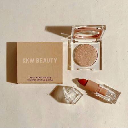 KKW Beauty ce sont des parfums mais aussi une gamme de make-up qui fait place belle au nude