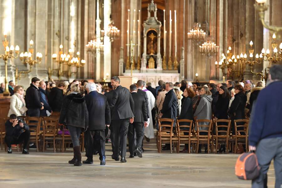 L'église Saint-Eustache à Paris, où se tiennent les obsèques de Marie Laforêt, le 7 novembre 2019.