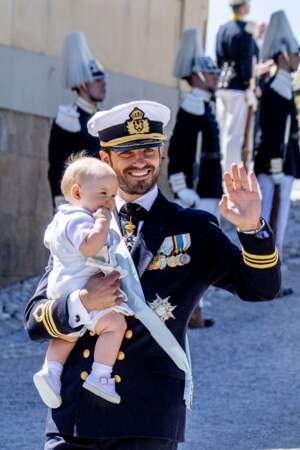 Le Prince Carl Philip de suède portait la barbe le 8 juin 2018.