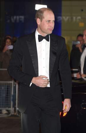 Le prince William très chic à la soirée Royal Variety Charity, à Londres, le 18 novembre 2019.