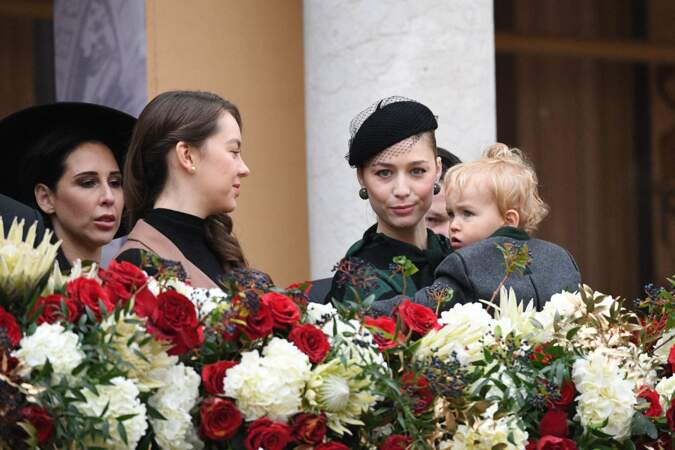 Francesco Casiraghi boude face à sa tante Alexandra de Hanovre lors de la Fête nationale monégasque ce 19 novembre