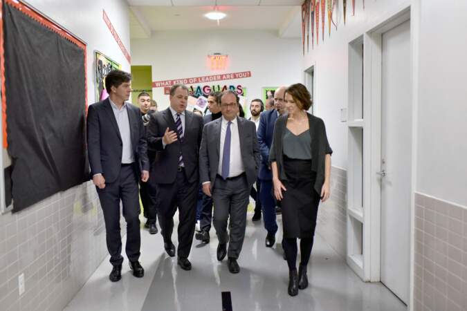 François Hollande à la DREAM Charter School de Harlem