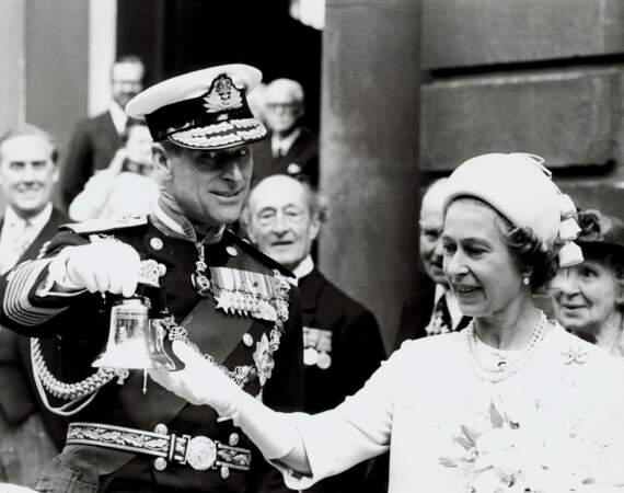 1977 : La Reine Elizabeth et le prince Philip étaient à Bow Churchyard en juin 1977. 