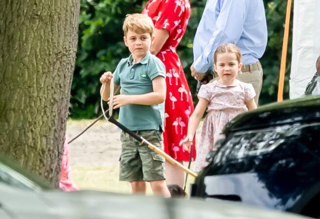 Le prince George et la princesse Charlotte assistent régulièrement à des matchs de polo durant lesquels leur père William s'illustre.