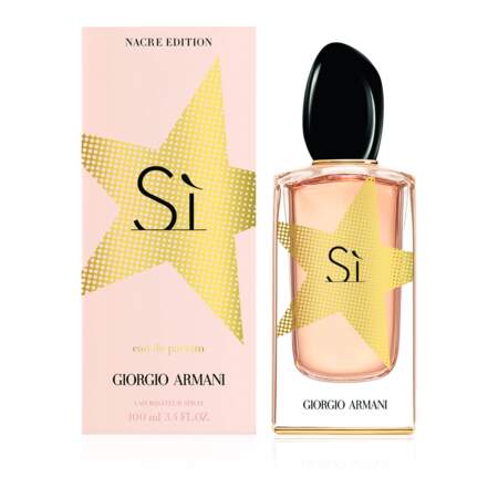 Si Eau de Parfum Nacre Edition, Giorgio Armani, 123€ les 100ml
