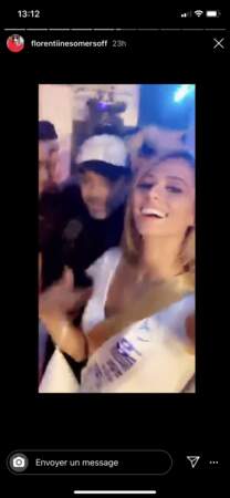 Stéphane Plaza et Florentine Somers en train de s'amuser après l'élection Miss France 2020