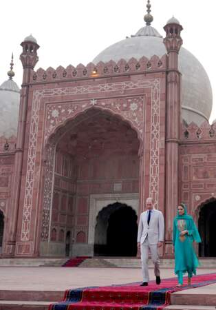 William et Kate visitent la Mosquée Badshahi à Lahore le 17 octobre 2019