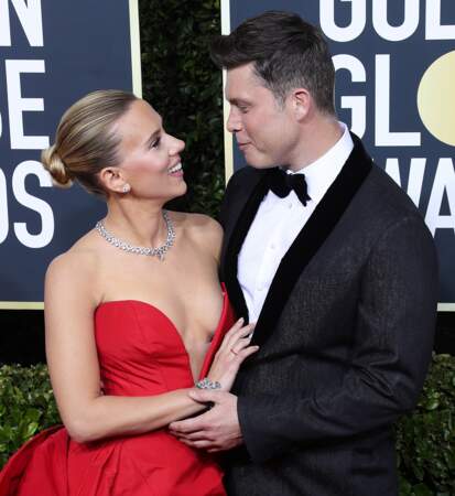 Scarlett Johansson et son fiancé Colin Jost 