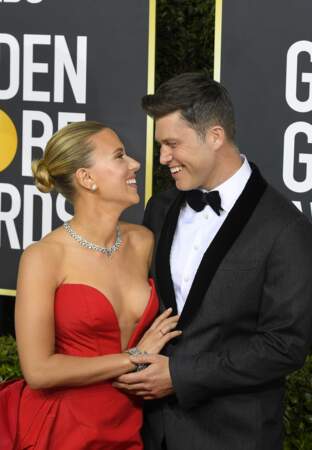 Scarlett Johansson et son fiancé Colin Jost 