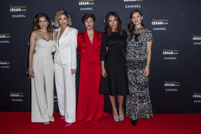 Laetitia Casta, Shirine Boutella, Mounia Meddour, Lyna Khoudri et Marion Cotillard (en Chanel) 