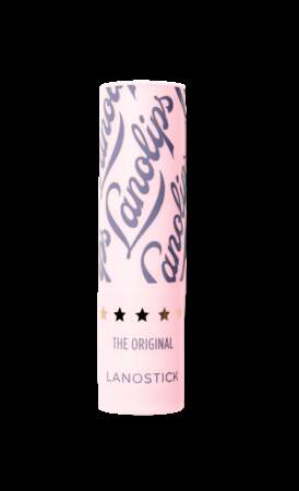 Une formule enrichie de Lanoline, vitamine E et beurre de mangue, Lanostick, Lanolips, 14€.