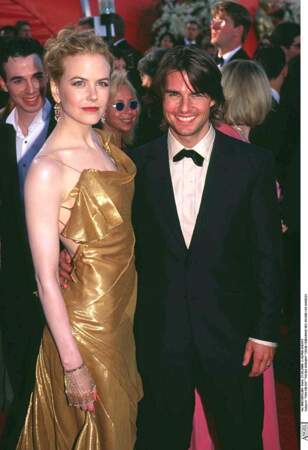 Tom Cruz et Nicole Kidman réunis lors de la cérémonie des Oscars en 2000