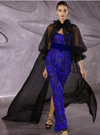 La robe portée par Jazmin Grace est signée Naeem khan, collection été 2020.