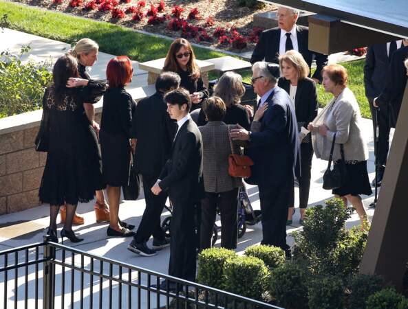 De nombreux invités avaient fait le déplacement pour saluer la mémoire de Kirk Douglas