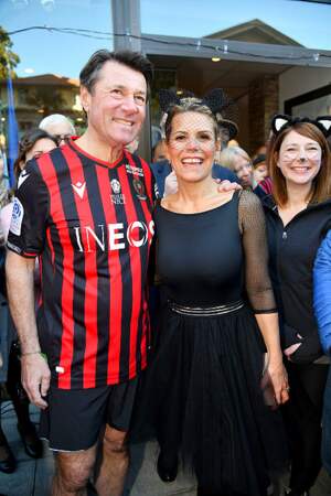 Christian Estrosi, le maire de Nice et sa femme Laura Tenoudji 