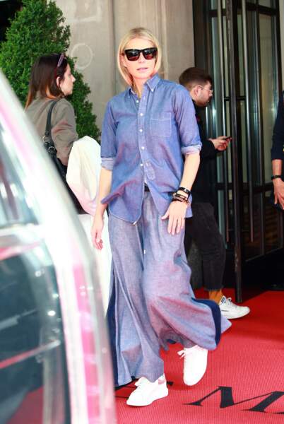Gwyneth Paltrow en chemise d'homme