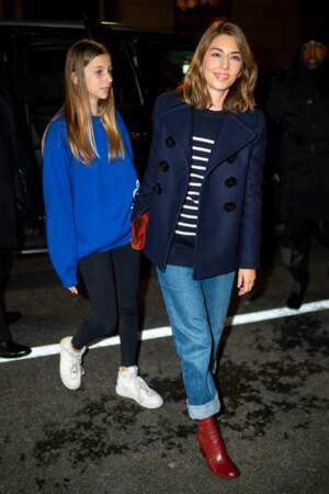 Sofia Coppola et sa fille Romy Mars le 12 février au défilé Marc Jacobs à New York