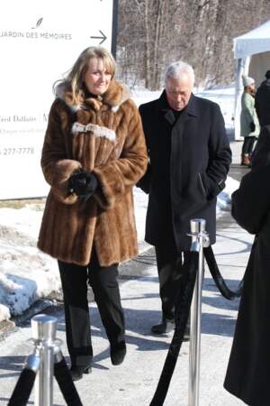 Arrivées aux obsèques de Thérèse Tanguay-Dion, la mère de Céline Dion, au salon funéraire Alfred Dallaire de Laval à Montreal. Le 20 février 2020