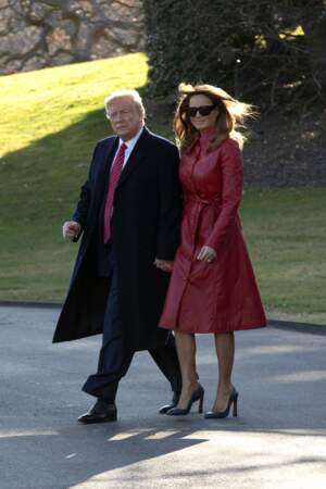 Melania et Donald Trump à Washington, le 14 février 2020