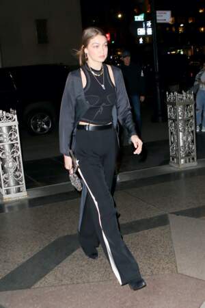 Gigi Hadid à New York le 12 janvier 2020