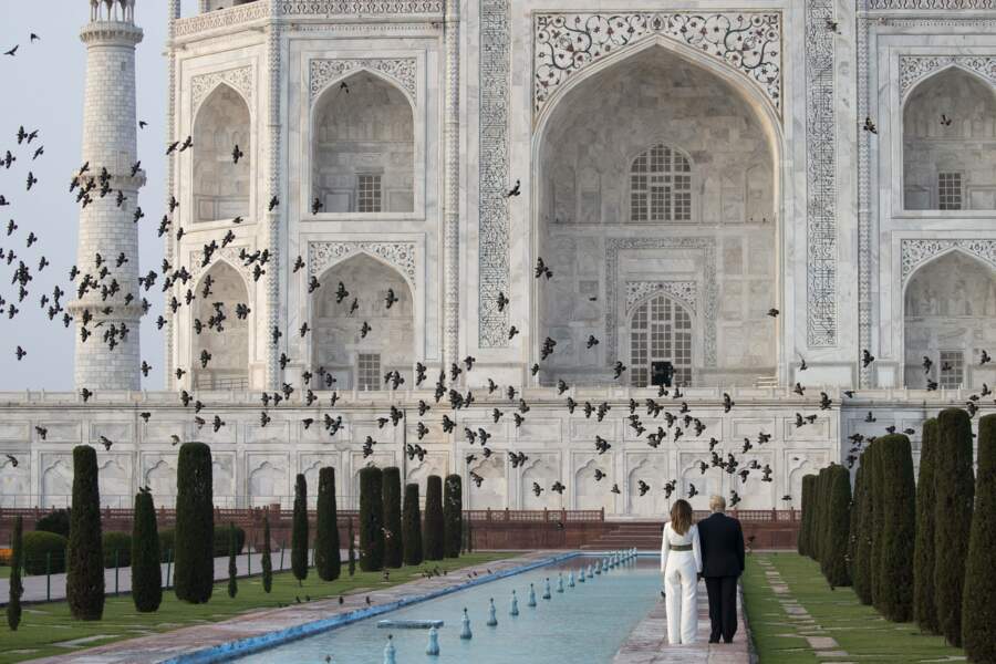 Donald et Melania Trump ont aussi pris le temps de visiter le Taj Mahal