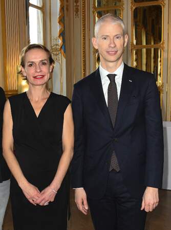 Sandrine Bonnaire et Franck Riester, ministre de la Culture