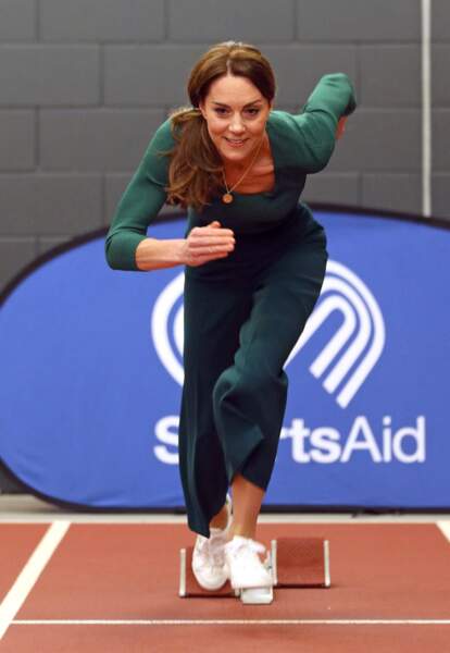 Kate Middleton en mode Flash au stade olympique de Londres