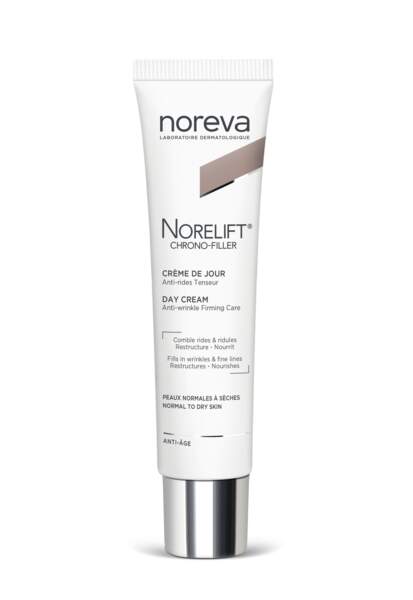 Norelift de Noreva : une soin jour concentré en actifs "botox like" pour combler les rides, défroisser la peau et affiner le grain de peau.