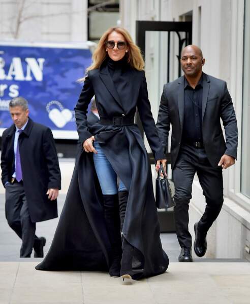 Le 29 février à Brooklyn, Céline Dion avait déjà impressionné dans un long manteau très dramatique