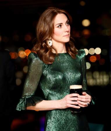 Kate Middleton à la brasserie Guinness de Dublin ce 3 mars 