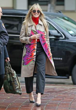 Heidi Klum est une grande adepte du pantalon large.