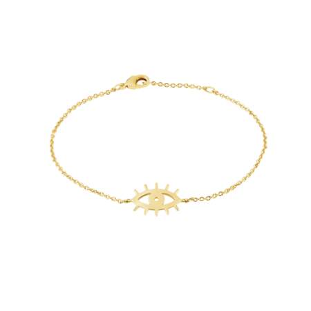 Bracelet plaqué or, 45€, Histoire d’Or.