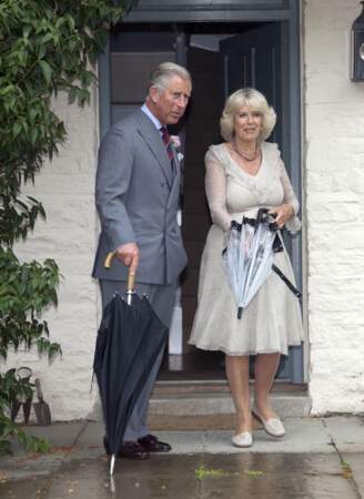 Charles et Camilla dans leur résidence du duché de Cornouailles, le 28 juin 2010