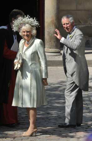Le prince Charles et Camilla au mariage de Zara Phillips et Mike Tindall, le 30 juillet 2011