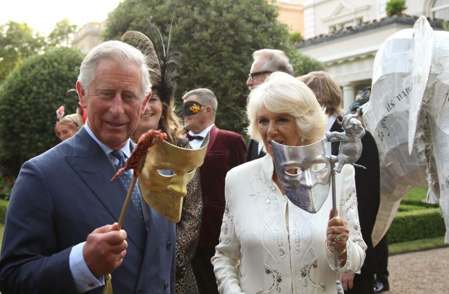 Charles et Camilla dans leur résidence de Londres, le 10 juillet 2013