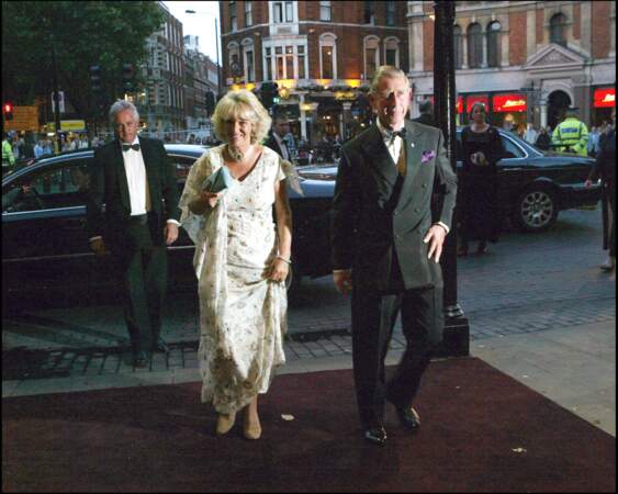 Camilla Parker Bowles et le Prince Charles, lors d'un gala à Londres, le 14 septembre 2004