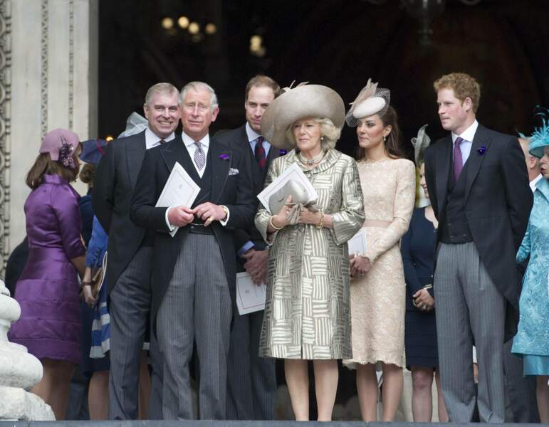 Charles et Camilla lors du jubilé de la reine, le 5 juin 2012