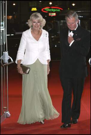 Camilla et Charles, lors d'une avant-première à Londres, le 2 octobre 2006