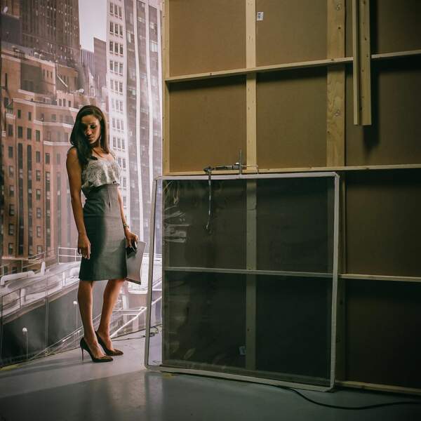 Meghan Markle sur le plateau de la série "Suits"