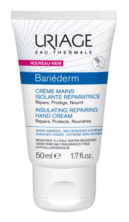Crème Mains Bariederm, Uriage, 4,96€, pharmacies et parapharmacies
