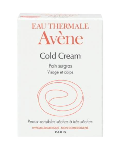 Cold Cream Savon Surgras, Avène, 8 € les 2