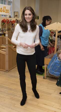 Kate Middleton : en visite au jardin d'enfants LEYF Stockwell à Londres le 29 janvier 2020